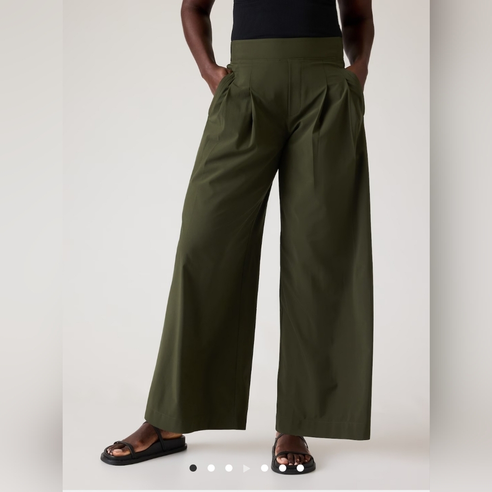 NWT BROOKLYN HEIGHTS HIGH RISE PLEATED WIDE LEG PANT - 16T